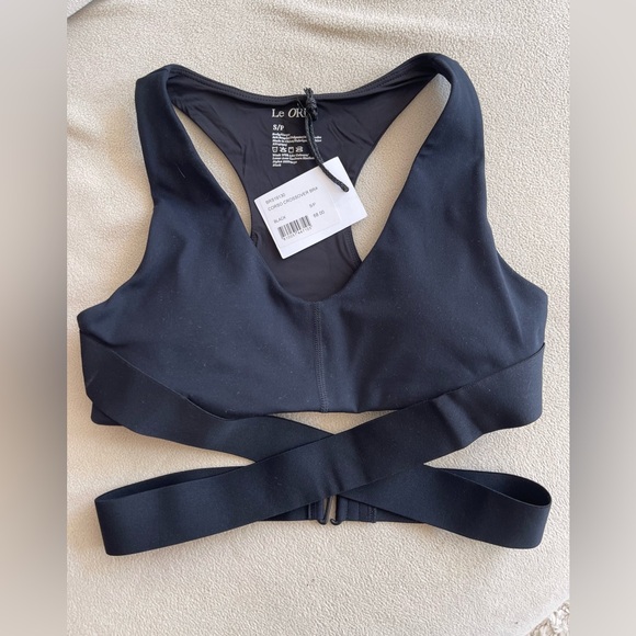 Bandier Corso Stretch Crossover Bra Top and Leggings (together or separate) - Picture 4 of 10